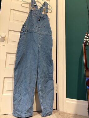 Vans Light Blue Denim Baggy Fit Overalls